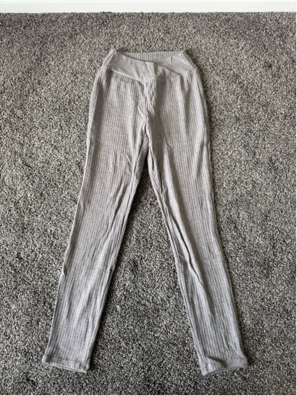 Women's Halara Ribbed Crossover Leggings Grey Size S NWT